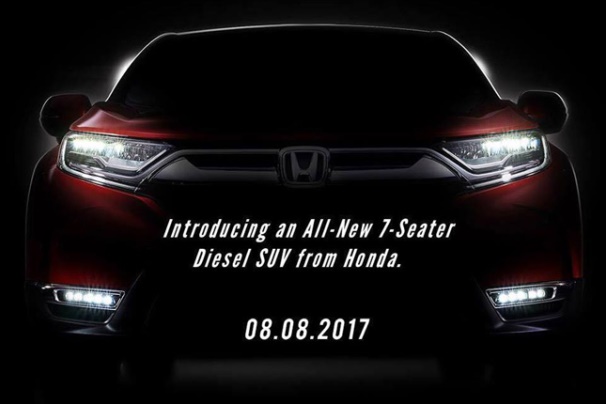 Honda PH will launch its all-new Honda CR-V in our market this month Poster to introduce an all-new 7-seater diesel SUV from Honda