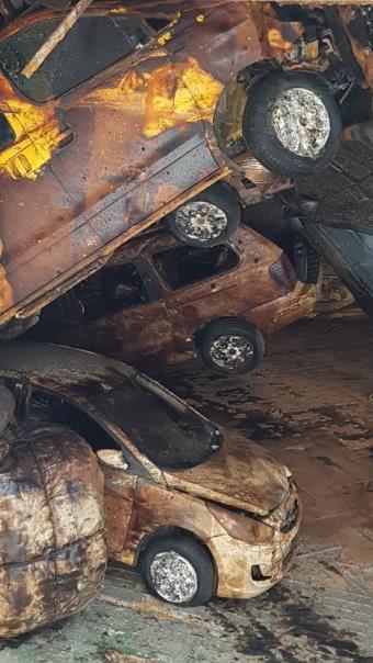 Over 100 vehicles were also discovered in the ferry stock rusty cars from Sewol ferry