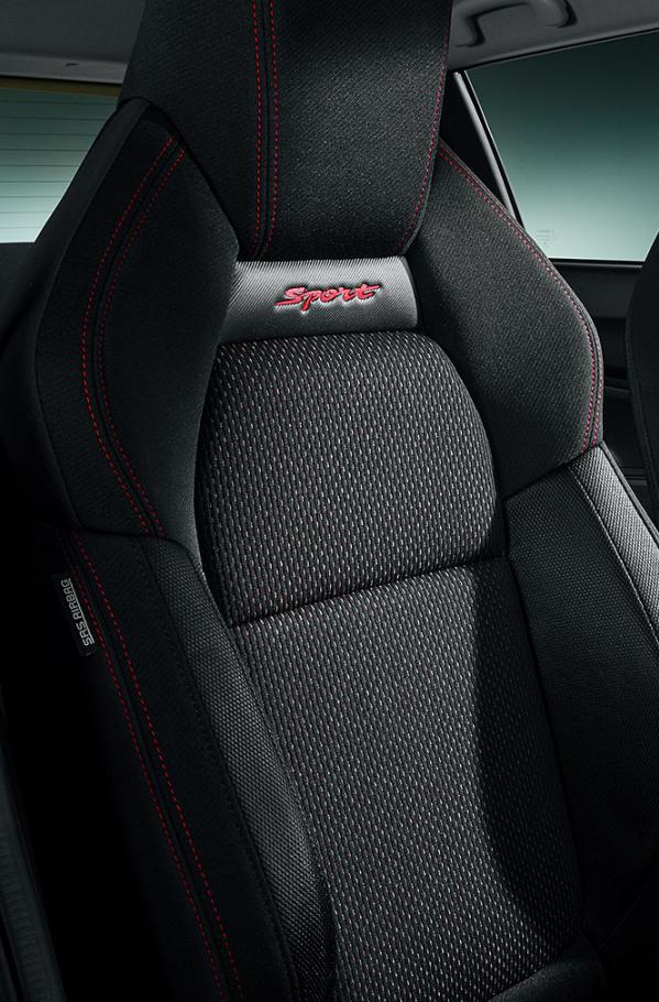 The cabin will be fitted with a new set of sports seats seat of the Suzuki Swift Sport