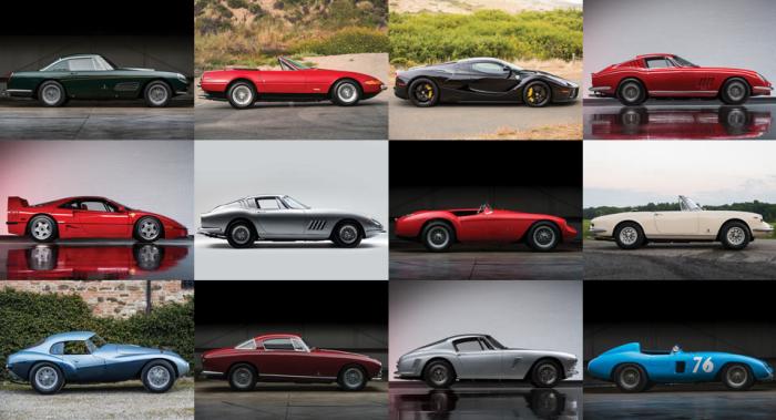 [Photo] Ferrari classic series to be put up for auction at Pebble Beach