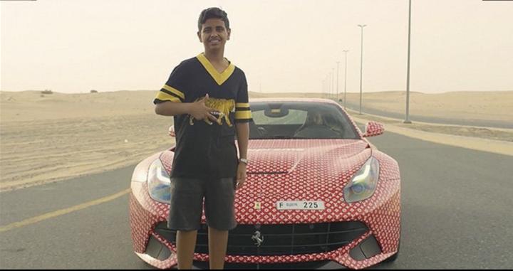 [Video] Take a peek at Ferrari F12Berlinetta of a Dubai child