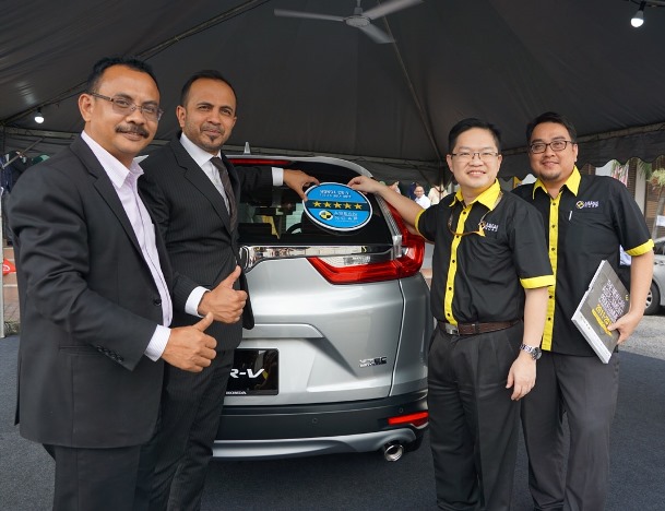 Honda CR-V scored 5-star rating from ASEAN NCAP 