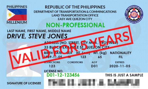 DOTr-LTO started issuing the 5-year validity of driver’s license