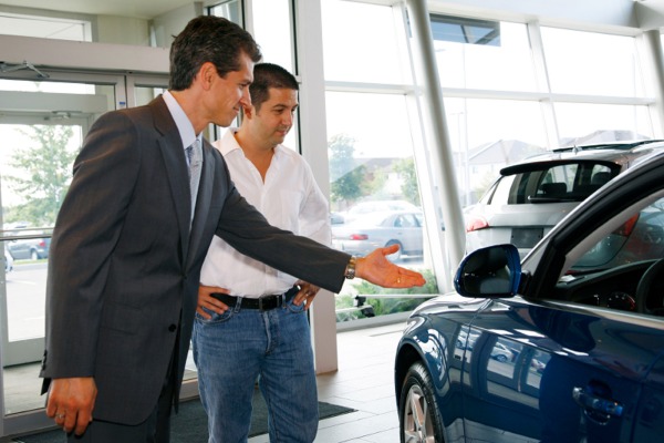 sales presentation of a car