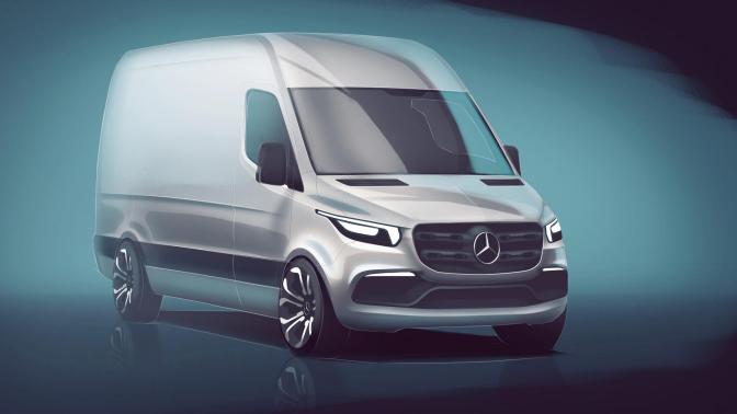 Admire the Mercedes-Benz Sprinter 2018 in teaser photo