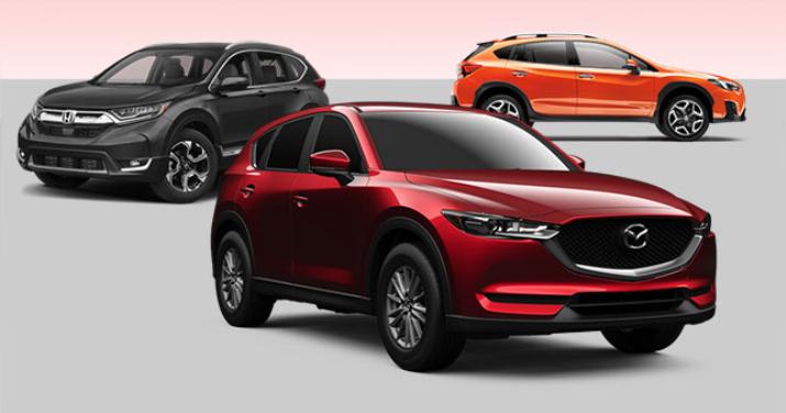 Subaru XV vs. Honda CR-V vs. Mazda CX-5: Specs comparison