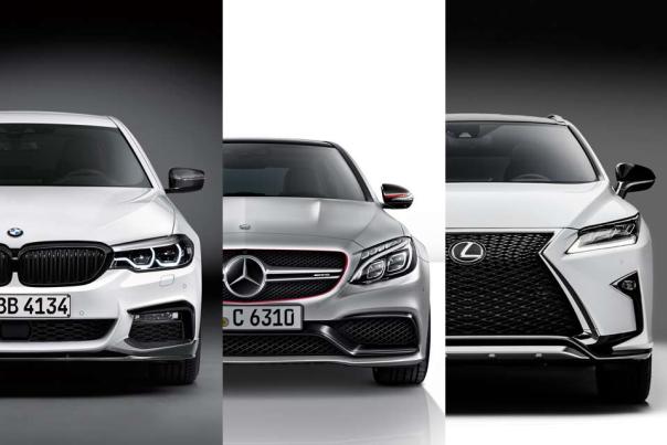Mercedes-Benz, Lexus & BMW: Intensive competition in luxury car sales