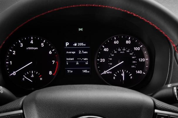 Hyundai Accent 2018 sedan analog gauges