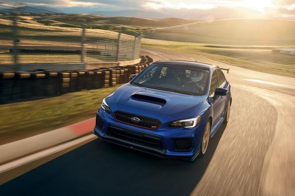 Subaru WRX STI 2018 on the road