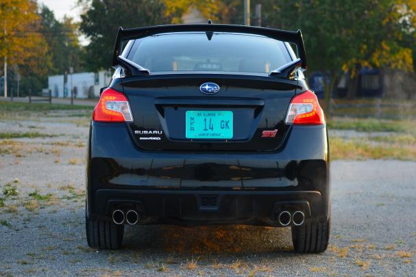 Subaru WRX STI 2018 rear view