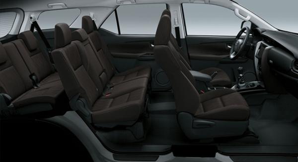 Toyota Fortuner 2018 seating