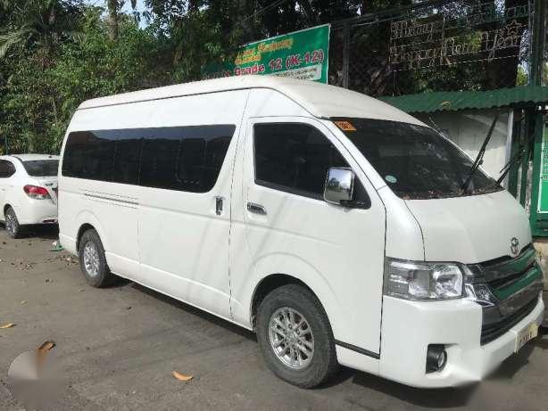 2016 Toyota Hiace Super Grandia LXV Matic Pearl White Holiday Craze For Sale 385805