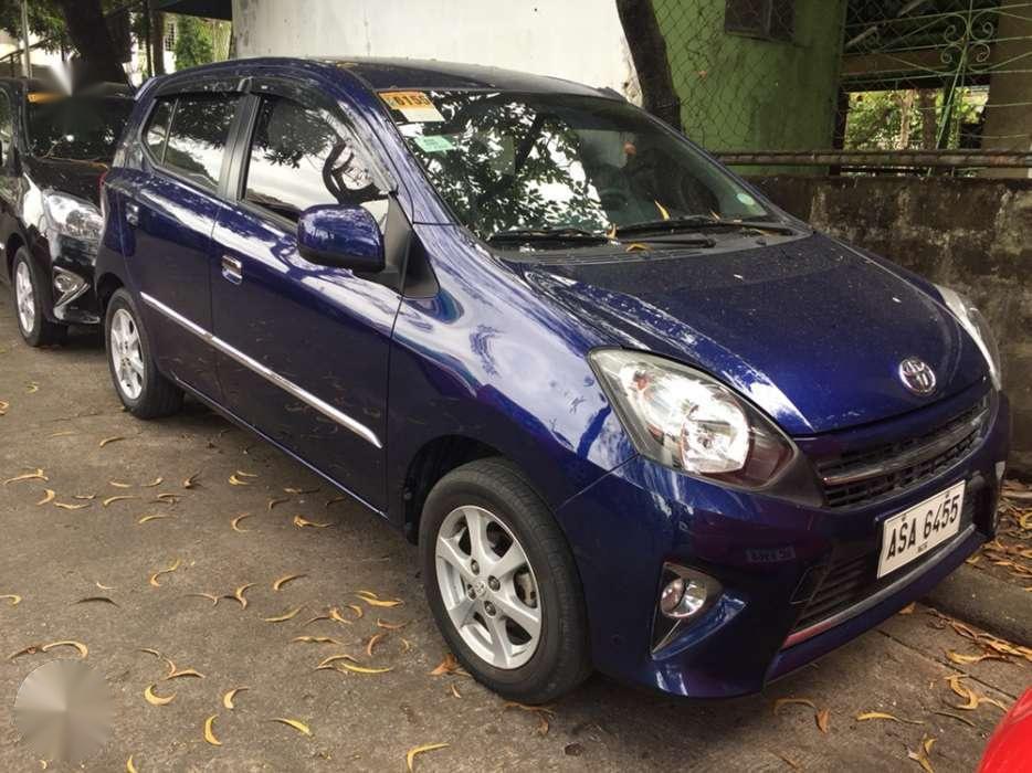 2015 TOYOTA Wigo 10 G Automatic Blue FOR SALE 348695