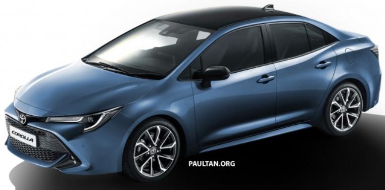 Auris hatchback-based rendering of Toyota Corolla 2020 sedan