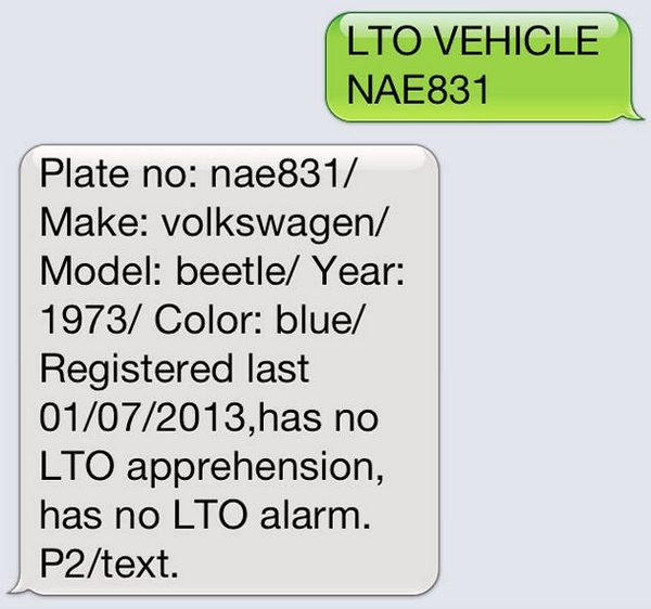 LTO plate number verification online in the Philippines