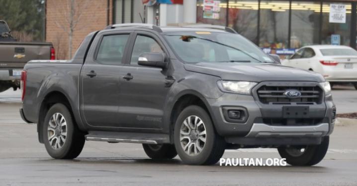 [Spy shots] Ford Ranger T6 WildTrak 2019 facelift caught in the US