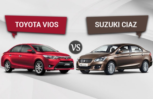 Toyota Vios vs Suzuki Ciaz