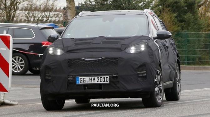 Kia Sportage 2019 facelift spied in Nurburging 