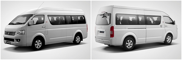 2018 Foton Traveller exterior: left and right profile