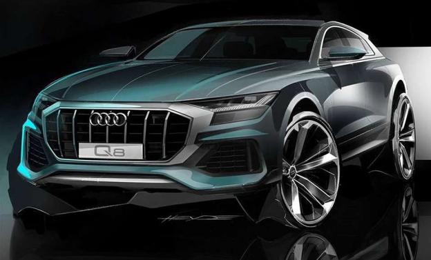 Audi Q8 2019: Another teaser previewing its face