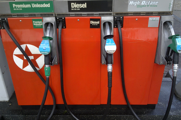 fuels in gasoline station