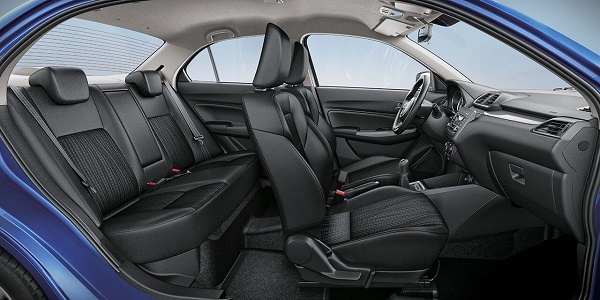 2018 Suzuki Dzire Interior: Seats