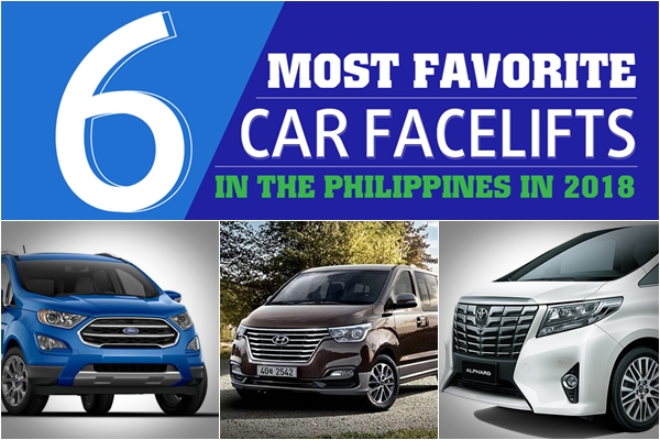 [Car infographic] Top 6 most favorite car facelifts in the Philippines in 2018