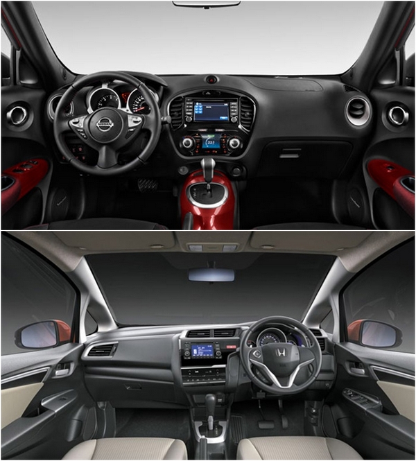 juke vs brv: interior