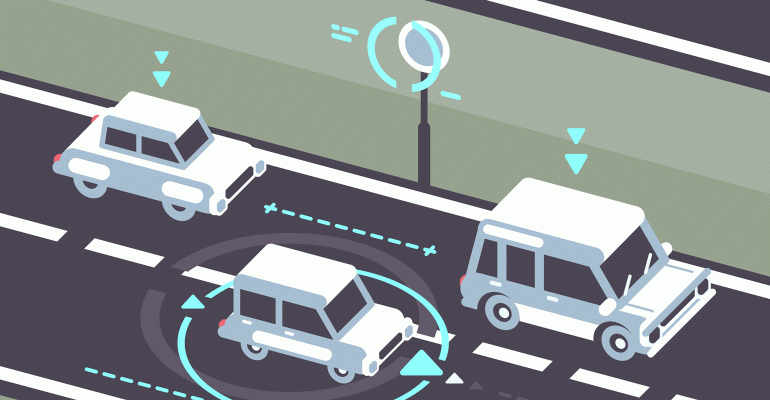 Sending radar waves that detect any approaching car and keeps the driver on his toes, to wake up and avoid a collision cross lane radar