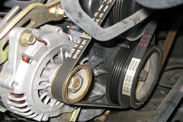 Replacing the accessory drive belt