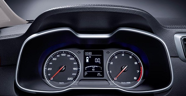 MG ZS 2019 specs: speedometer