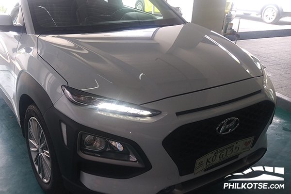 A picture of the test vehicle Hyundai Kona 2019