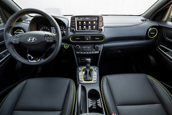 A picture of the Hyundai kona interior