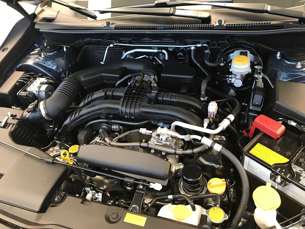 The system is willing to kick down and keep the rev range to muster up all the torque available Subaru XV Engine Bay