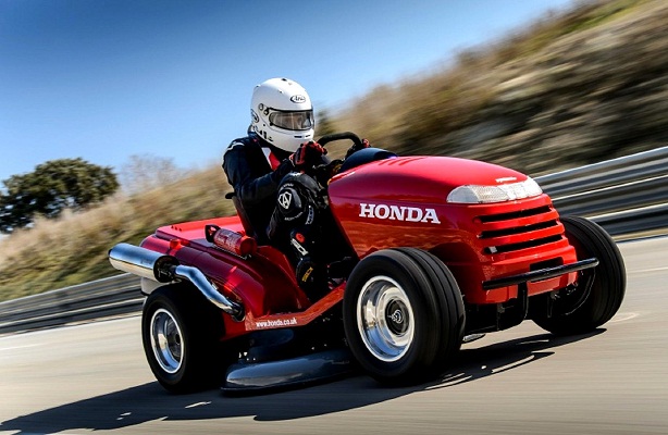 Behold! The fastest lawn mower with a Guinness World Record is Honda Mean Mower V2