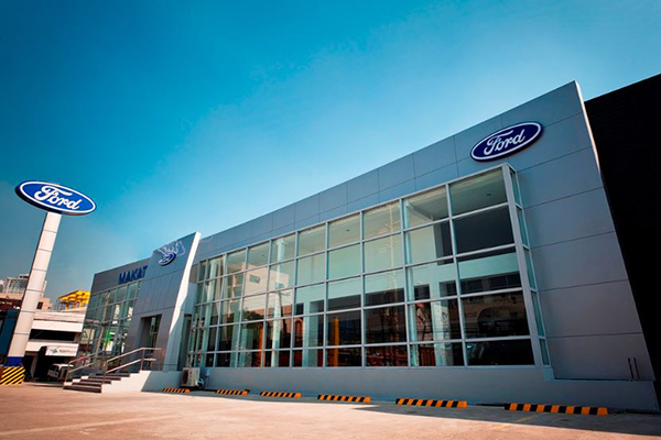 A Ford dealership located in Makati, Philippines A picture of the Ford dealership in the Philippines
