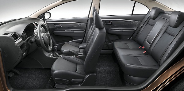 suzuki ciaz interior - rear passenger seat