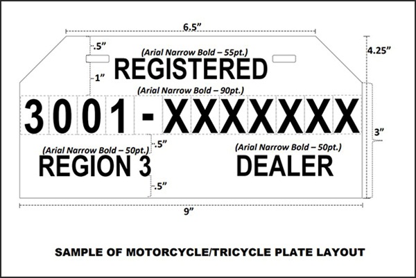 motorcycle plate check