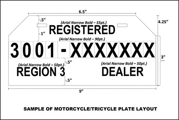 Printable Temporary Plate Number Template Printable Templates