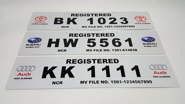 new car plate philippines