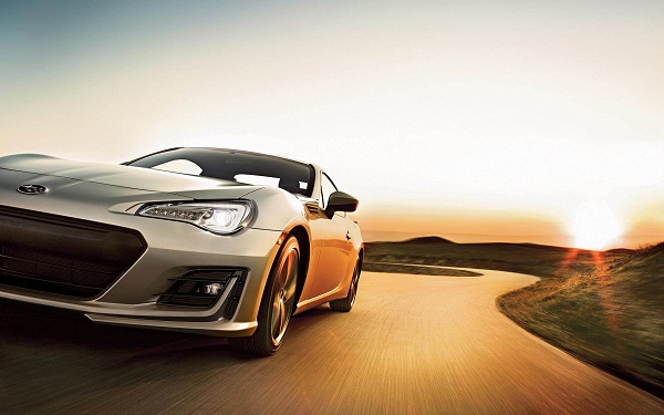 2020 Subaru BRZ on the road