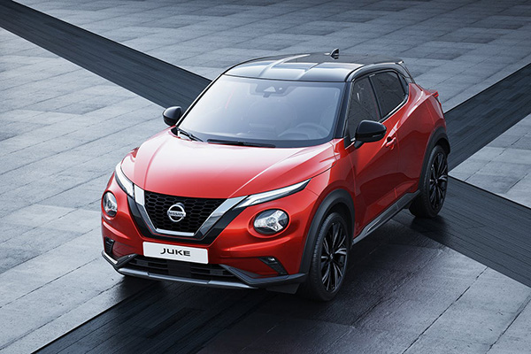 A picture of the front of the Nissan Juke 2020