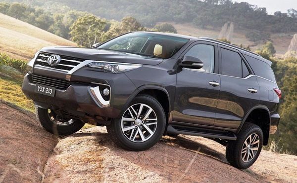 A picture of a 2nd generation Toyota Fortuner