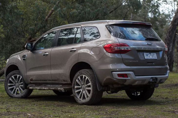 Ford Everest 2020 rear view