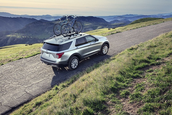 A picture of the 2020 Ford Explorer's rear view