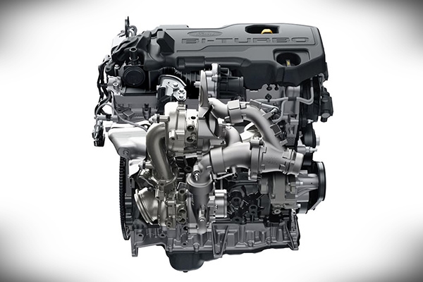 2020 Ford Everest's 2.0 liter engine