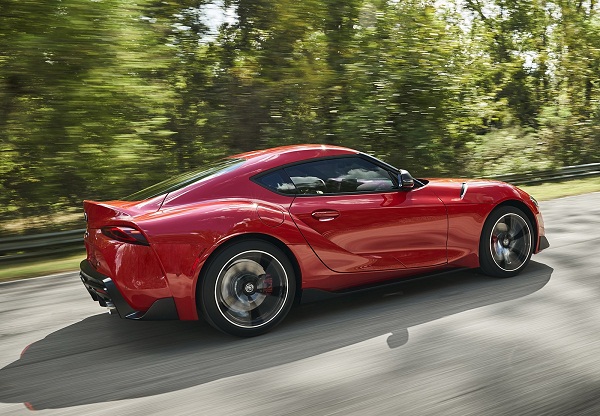 A side view picture of the 2020 Toyota Supra