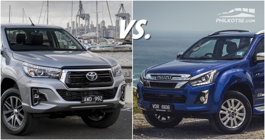 Pickup Shootout Isuzu D Max Vs Hilux Spec Comparo Of The Big Tough