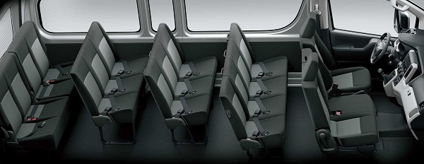 2020 Toyota Hiace Commuter interior