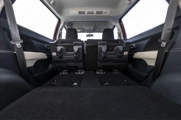 A picture of the cargo space of the 2019 Toyota Rush